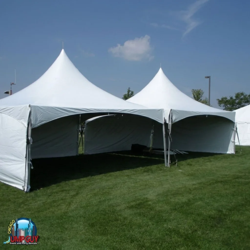 X High Peak Frame Tent rental for Skokie IL events in ZIP codes 60076 and 60077