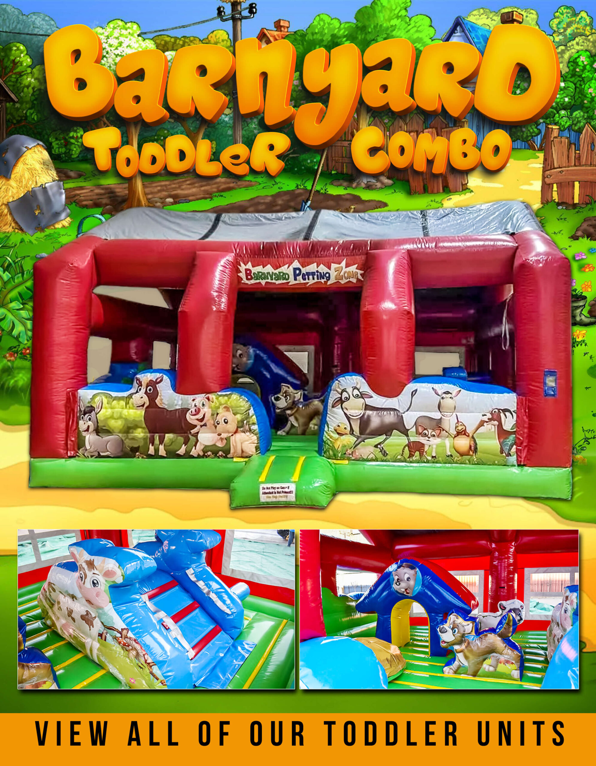 Barn Yard Toddler Bounce House Rentals2 - Skokie, IL