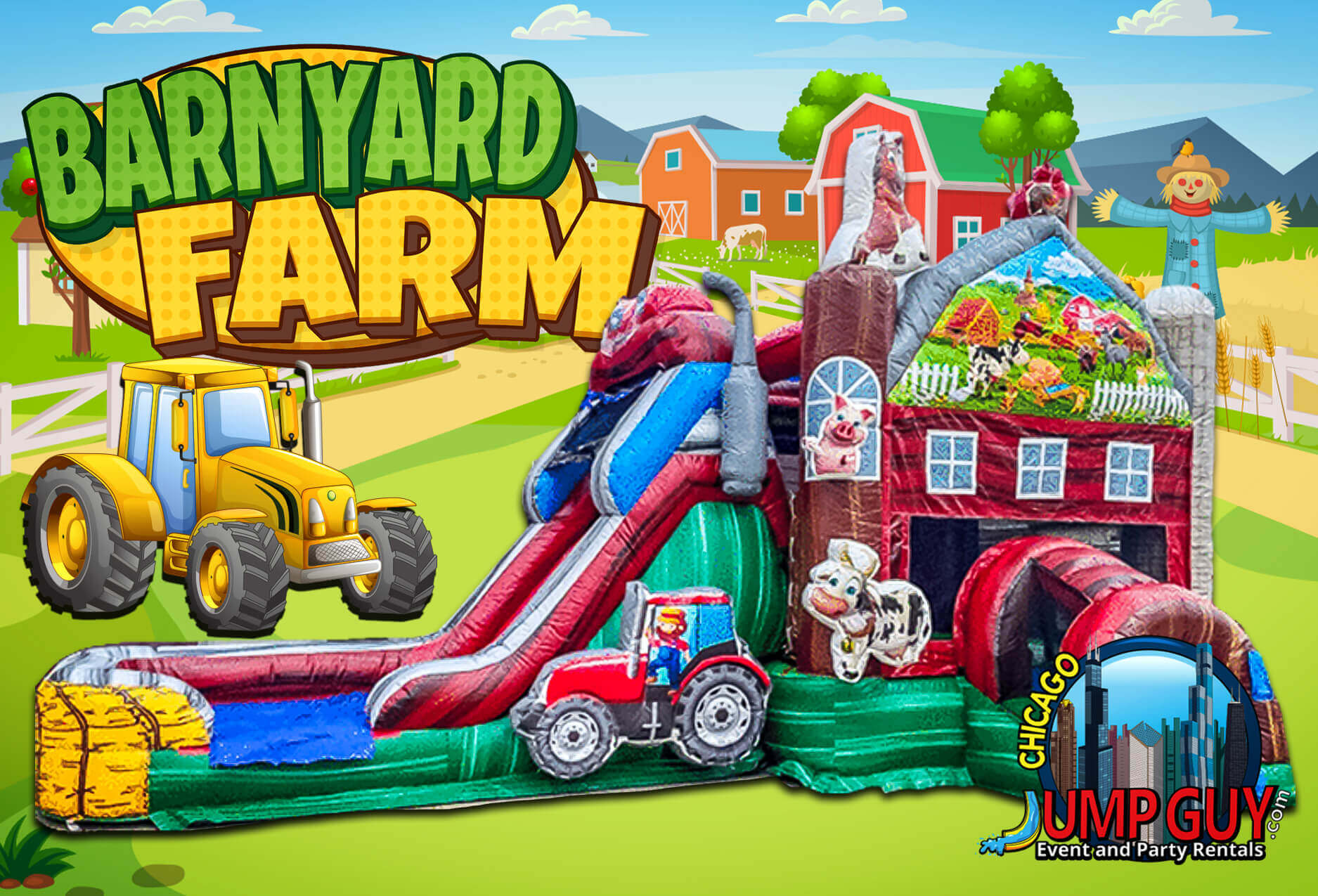 Barnyard Farm rental for Skokie IL events in ZIP codes 60076 and 60077