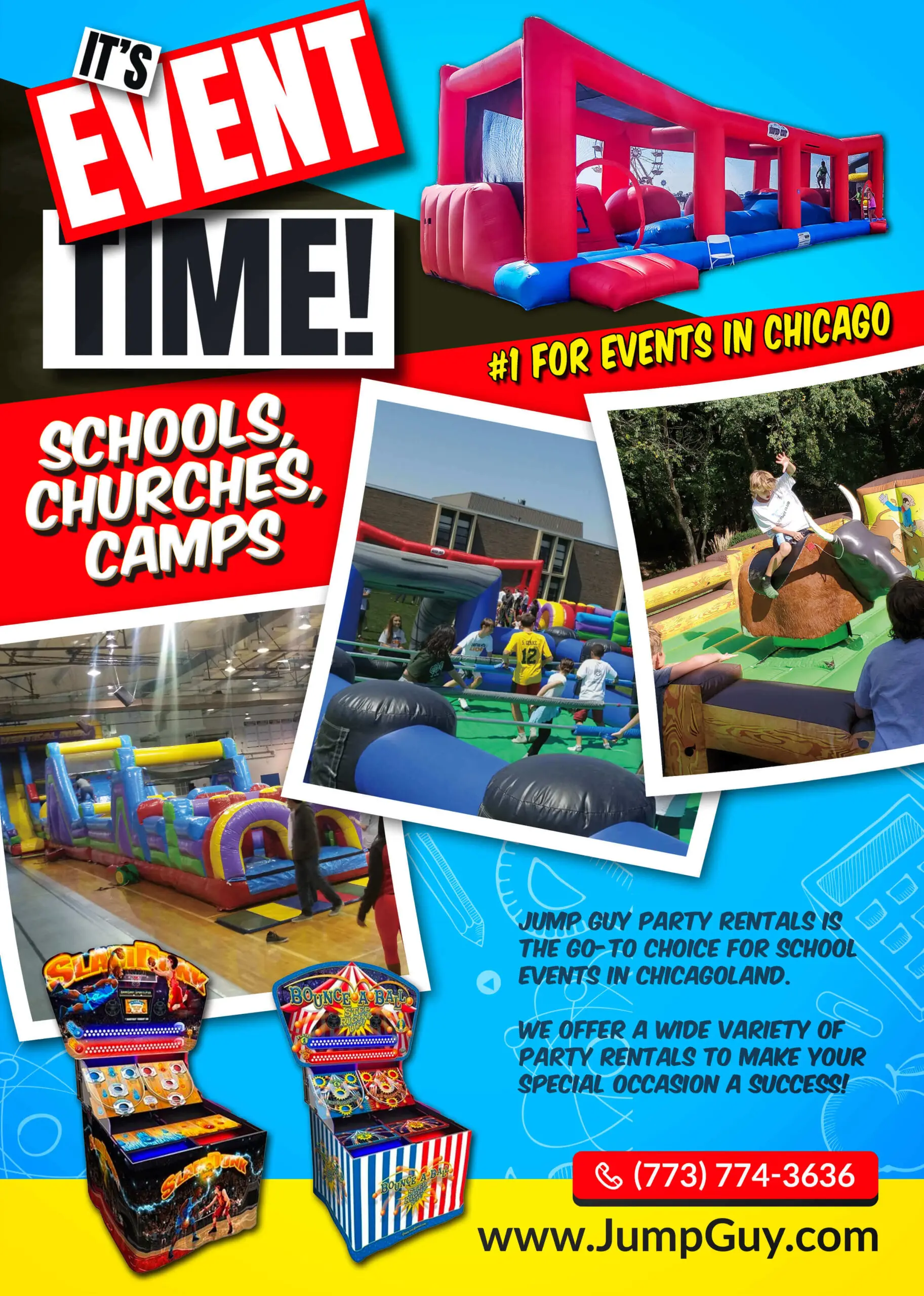 Bounce House rental for Skokie IL events in ZIP codes 60076 and 60077