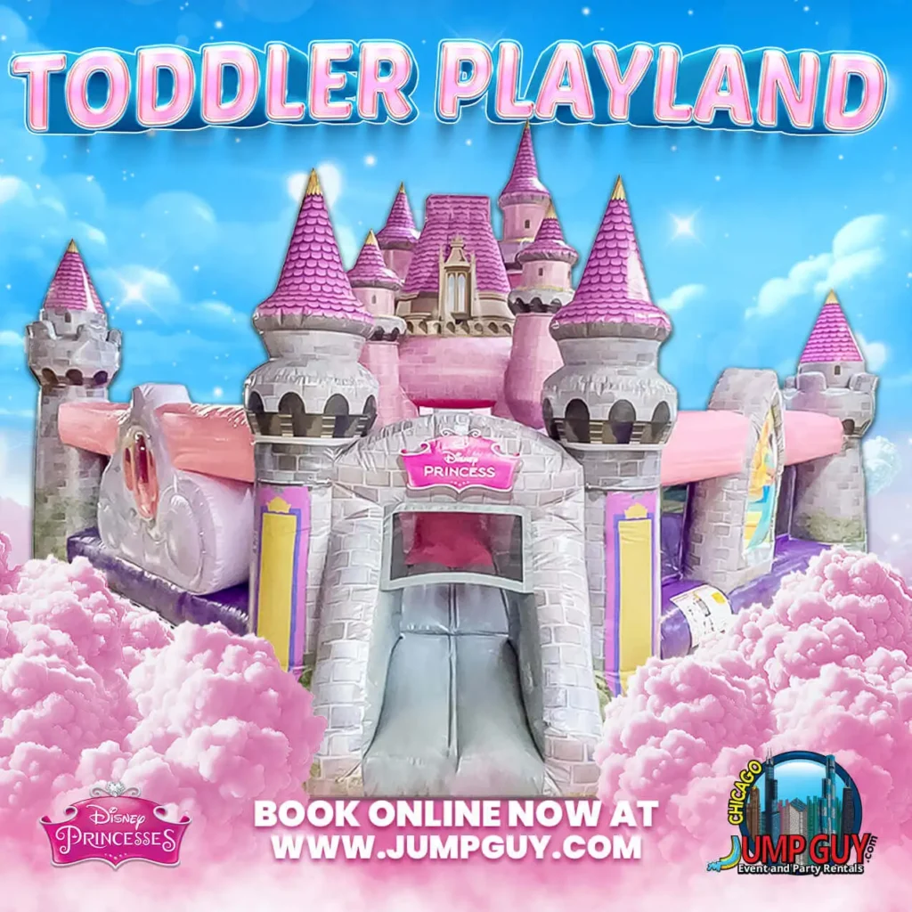 Disney Princess Toddler Bounce House rental for Skokie IL events in ZIP codes 60076 and 60077