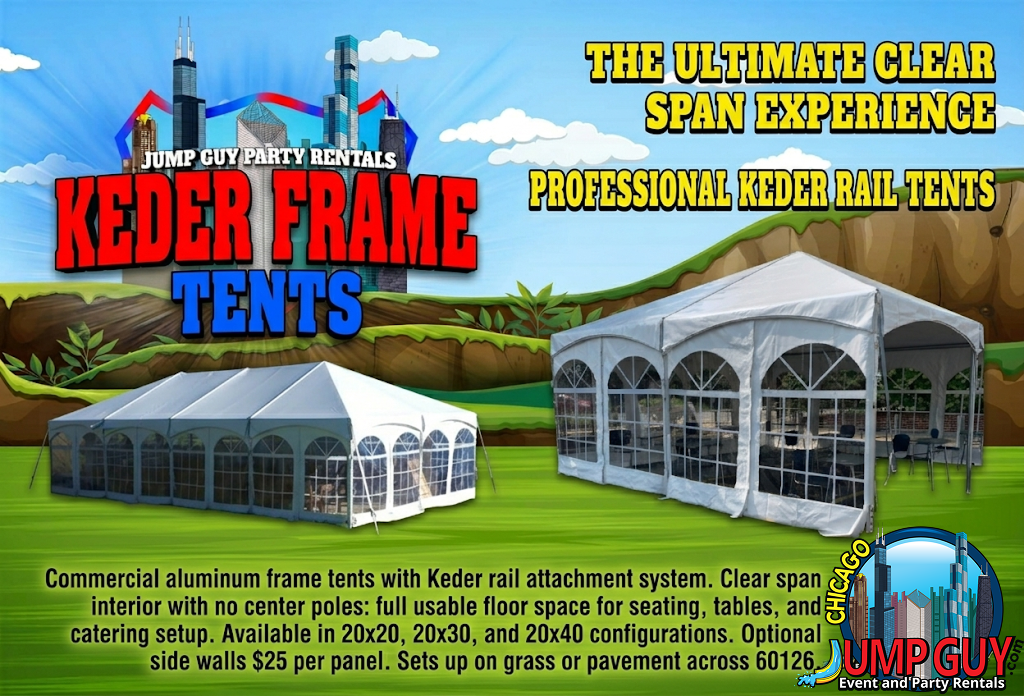 Keder Frame Tent rental for Skokie IL events in ZIP codes 60076 and 60077