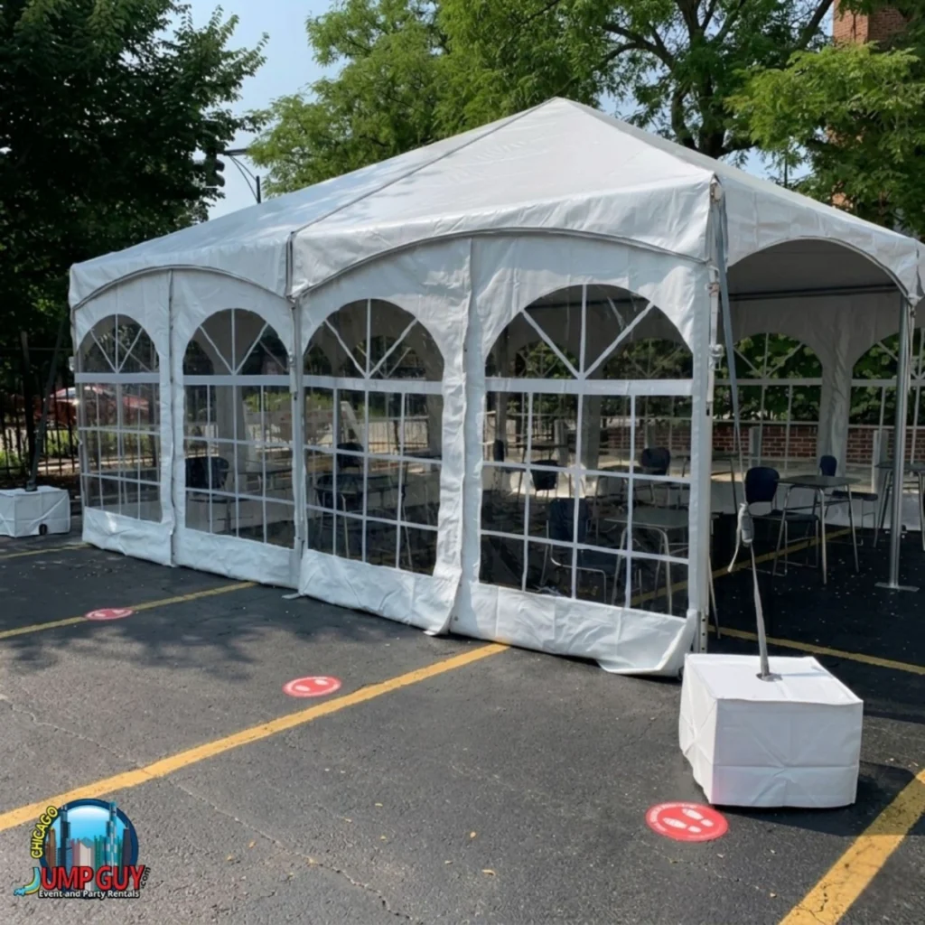 Tent Side Walls Keder High Peak rental for Skokie IL events in ZIP codes 60076 and 60077