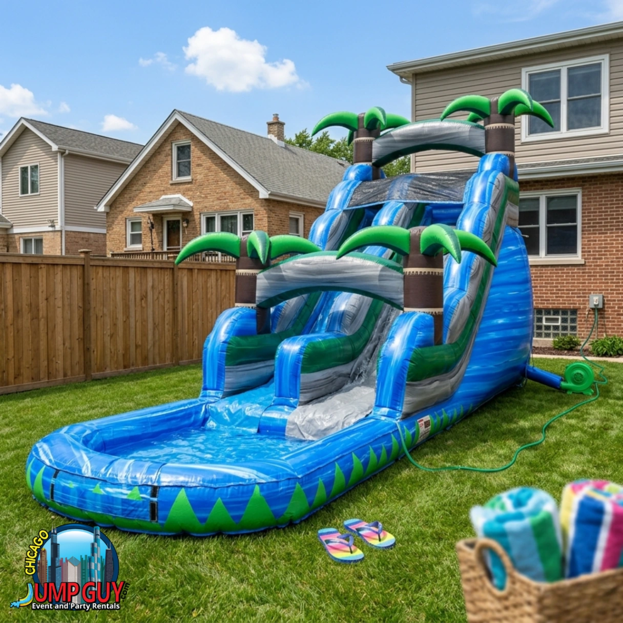 Water Slide rental for Skokie IL events in ZIP codes 60076 and 60077