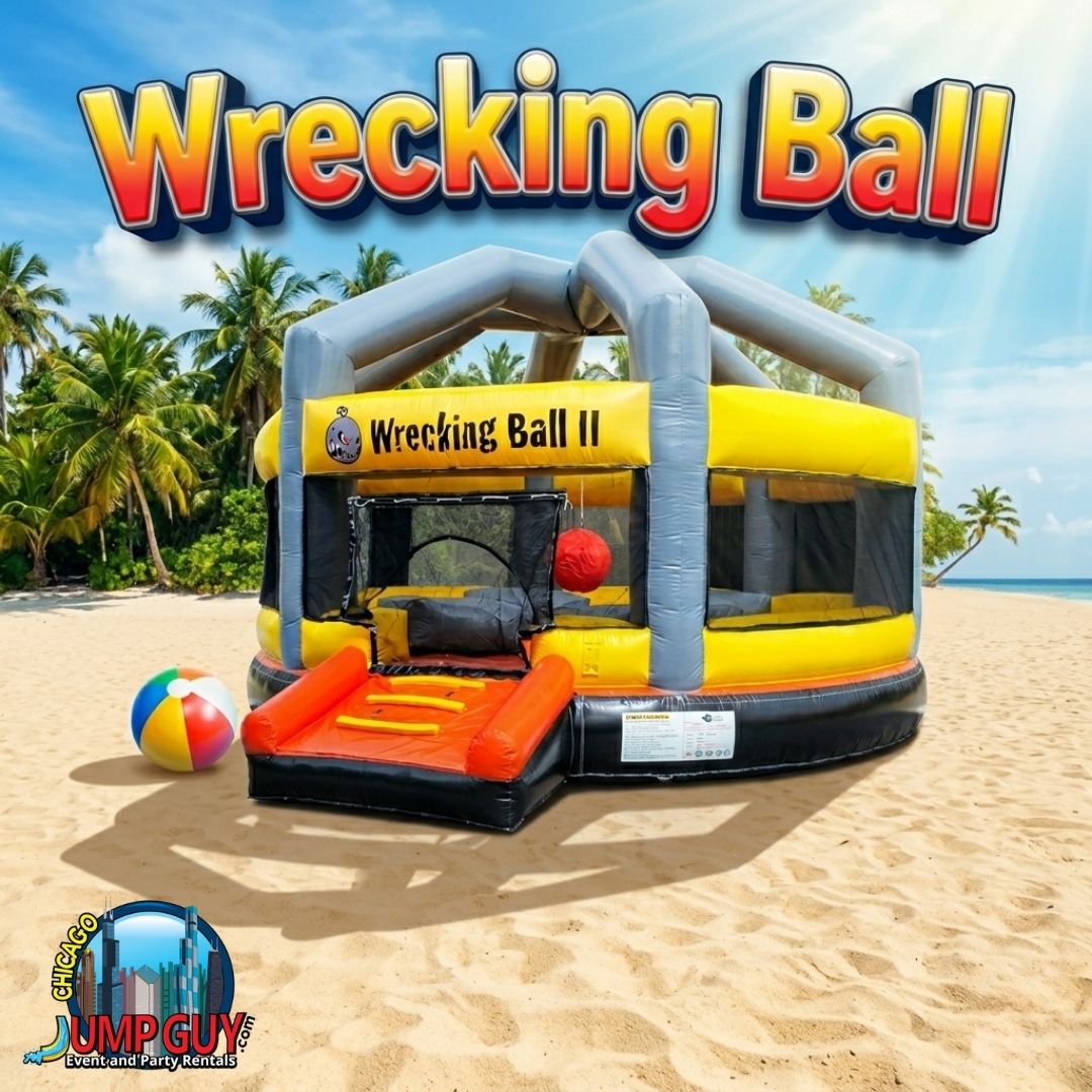 Wrecking Ball Inflatable Arena rental for Skokie IL events in ZIP codes 60076 and 60077